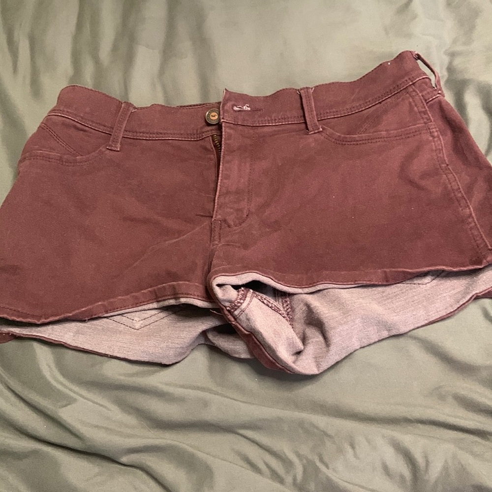 Red Hollister shorts